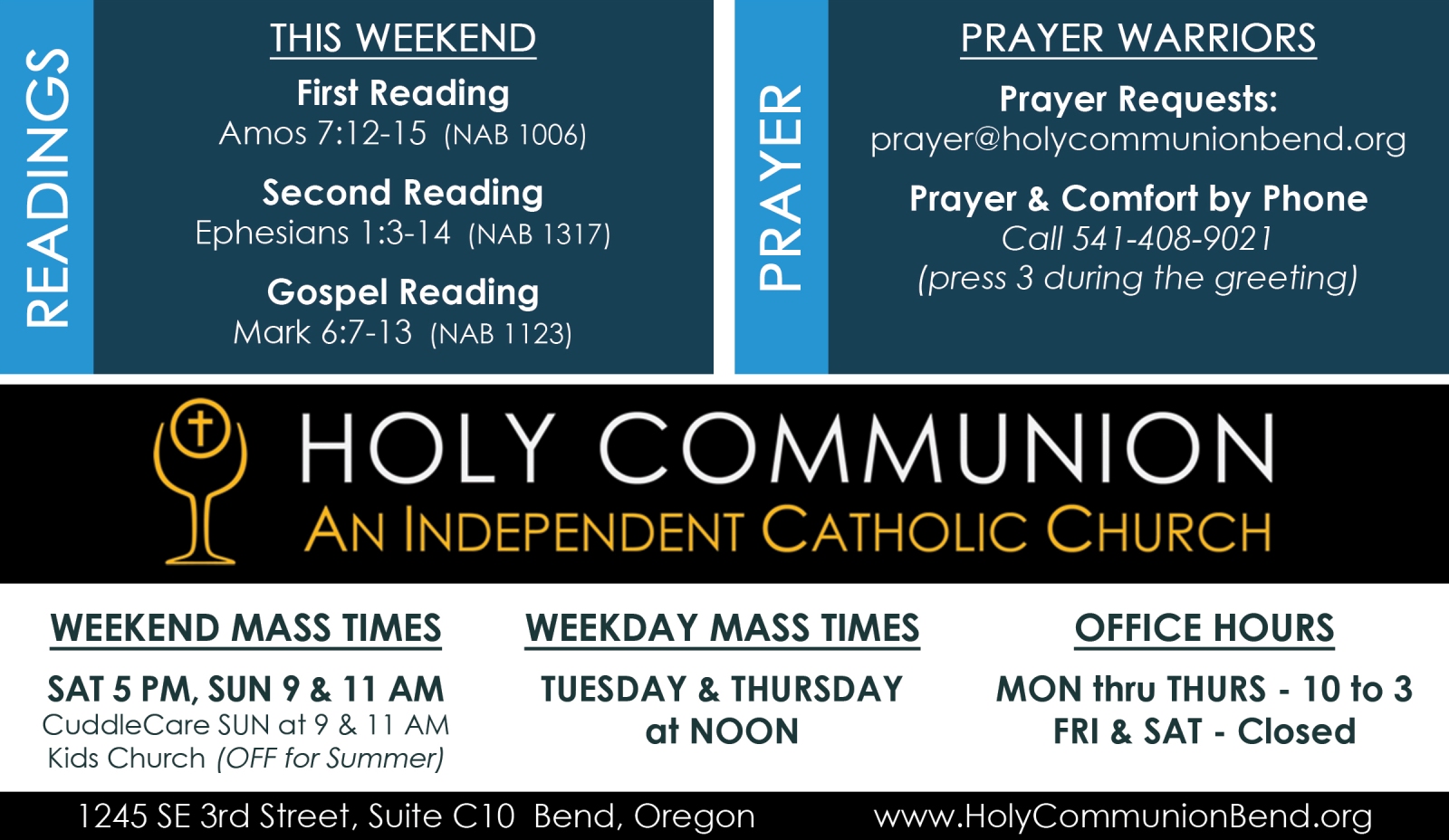 Holy Communion - Holy Communion Independent Catholic Church